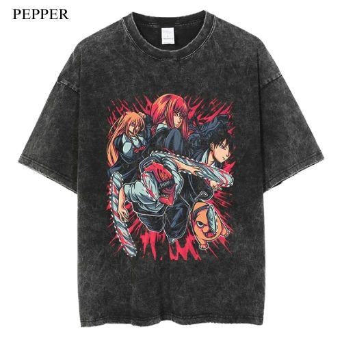 Devil Hunting Vintage T-Shirt, Anime Manga Unisex T-Shirt, Gift For Him Menswear Top Hoodie, Sweatshirt | HypeCrazeTee.com