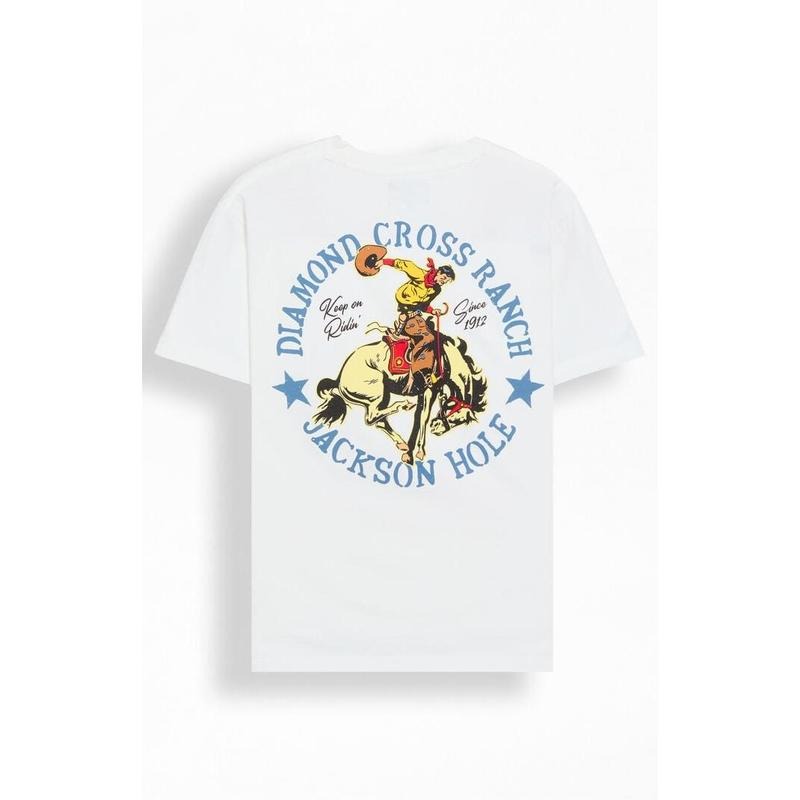 Diamond Cross Ranch Men's Classic Circle Bucking T-Shirt - Multicolor Hoodie, Sweatshirt | HypeCrazeTee.com