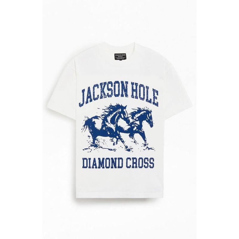 Diamond Cross Ranch Men's Jackson Hole T-Shirt - Multicolor Hoodie, Sweatshirt | HypeCrazeTee.com