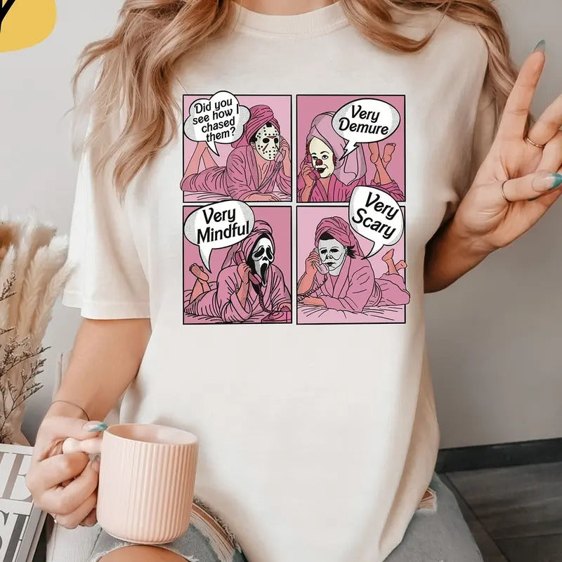 Did You See How I Chased Them Very Demure Very Mindful Very Scary Shirt Spooky Halloween Shirt Scary Skeleton Shirt Horror Shirtstyle{N002}2 T-Shirts, Hoodie, Sweatshirt
