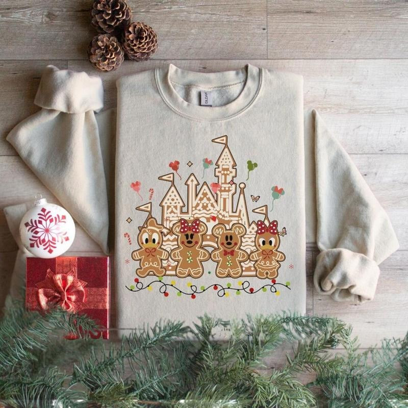 #Diisneyyy Gingerbread Castle Sweatshirt, Christmas Castle Hoodie, #Diisneyyy Christmas Sweater, #Diisneyyy Christmas...