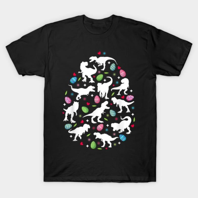 Dinosaur Easter Egg T-Shirt - Prehistoric Fun with Colorful Egg Design Hoodie, Sweatshirt | HypeCrazeTee.com