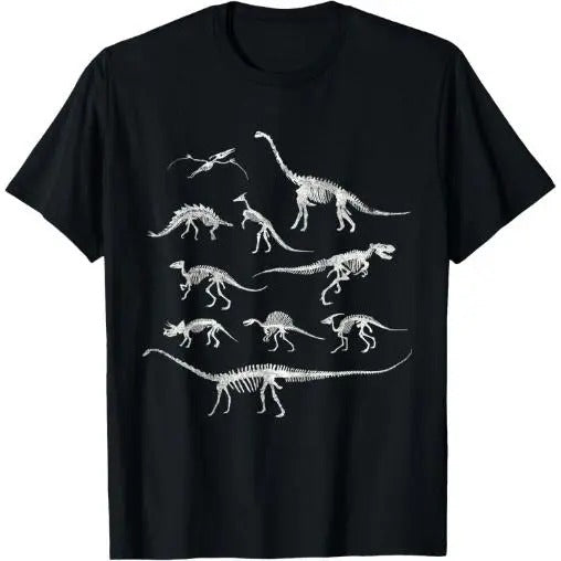Dinosaur Skeleton and Dino Bones T-Shirt T-Shirt Made in USA Hoodie, Sweatshirt | HypeCrazeTee.com