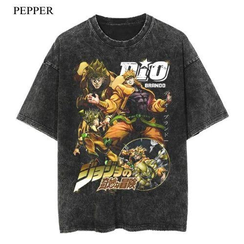 Dio Brando Monster Vintage T-Shirt, Anime Manga Unisex T-Shirt, Gift For Him Menswear Top Hoodie, Sweatshirt