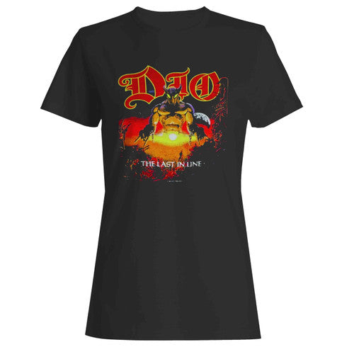 Dio 1984 Last In Line Tour Metal Women's T-Shirt Tee
