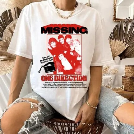 Direction Missing Concert tShirt, One Direction band, 1D Tshirt ash Hoodie, Sweatshirt | HypeCrazeTee.com