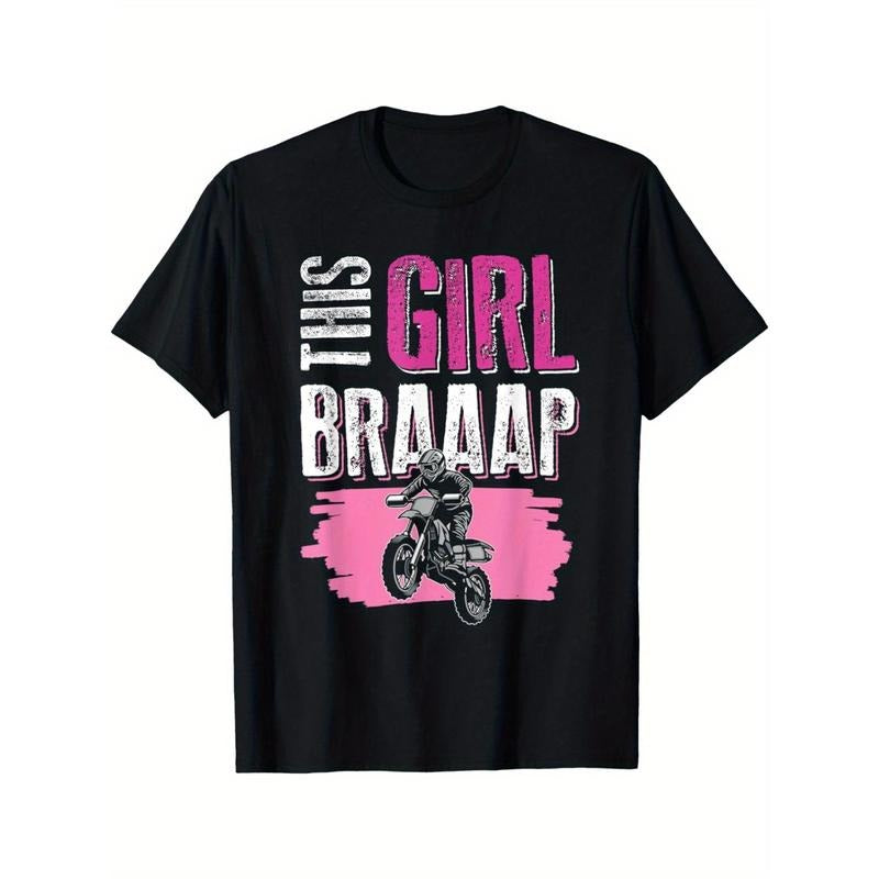 Dirt bike Braaap T-shirt Casual & Sporty Crew Neck Tee for Summer Outings Made in USA Hoodie, Sweatshirt | HypeCrazeTee.com
