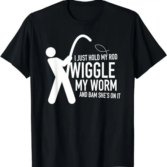 Dirty Humor T-Shirt For Men, Fishing T-Shirt Dirty Humor Menswear Casual Cotton Hoodie, Sweatshirt | HypeCrazeTee.com