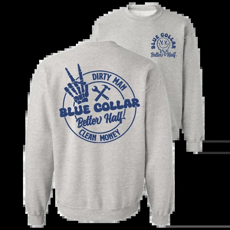Dirty Man Clean Money Crew Sweatshirt Classic Menswear Soft Day Hoodie Long Sweaters Tank Top T-Shirts | HypeCrazeTee.com