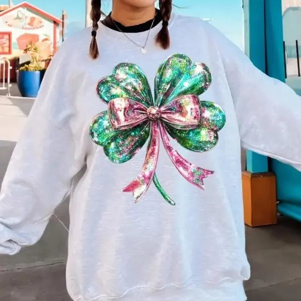 Disco Shamrock DTF Transfers - THIS IS NOT A SHIRT Hoodie, Sweatshirt | HypeCrazeTee.com