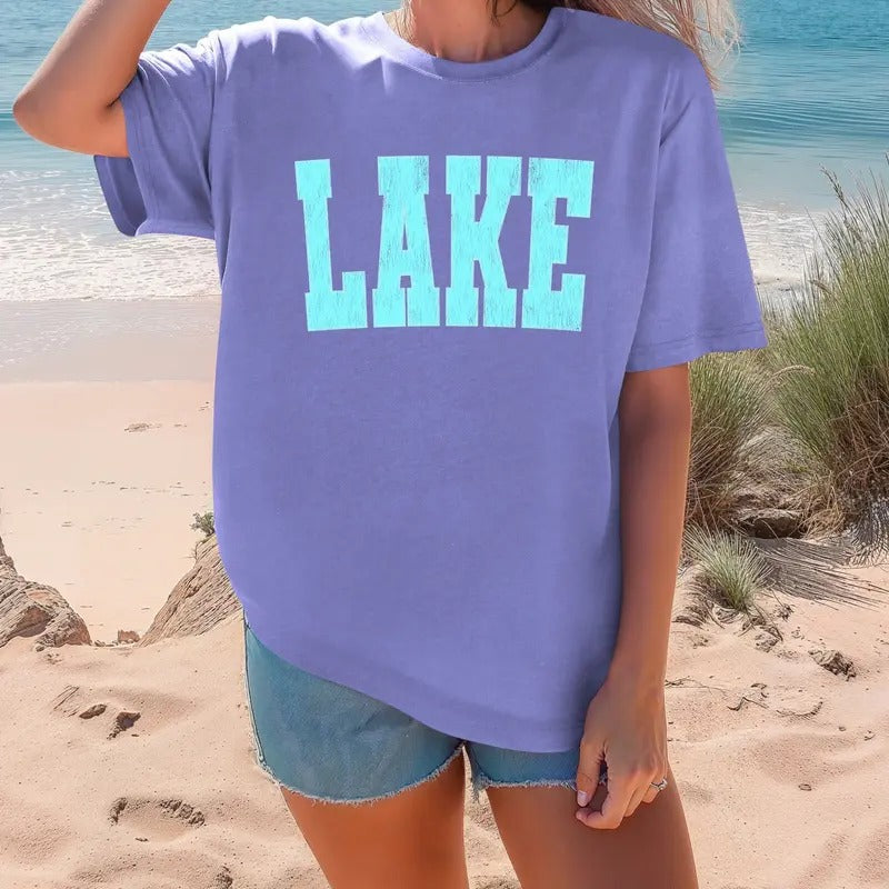 Distressed Lake print Comfort colors Tee shirt Hoodie, Sweatshirt | HypeCrazeTee.com