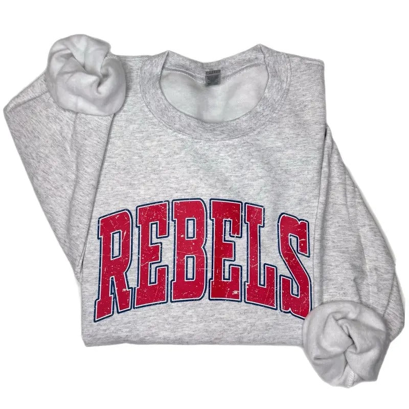 Distressed Rebels Sweatshirt T-Shirts, Hoodie | HypeCrazeTee.com