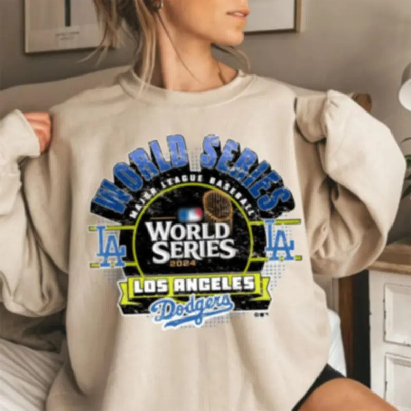 Dodgerrs Shirt Vintage LA Baseball World Series 2024 Shirt, Sweatshirt Hoodie | HypeCrazeTee.com
