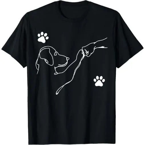 Dog And People Punch Hand Dog Friendship Fist Bump Dog's Paw T-Shirt Made in USA Hoodie, Sweatshirt | HypeCrazeTee.com