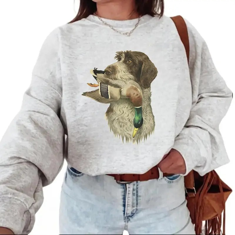 Dog Hunting Mallard Duck Sweatshirt Hello Hunting Season T-shirt, Hoodie, Lover Cotton Unisex Pullover | HypeCrazeTee.com