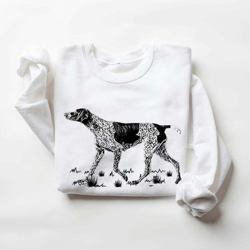 Dog Hunting Sweatshirt Hello Hunting Season Mallard Duck Deer Turkey Hunter Unisex T-shirt, Hoodie, Nature Animal Lover...