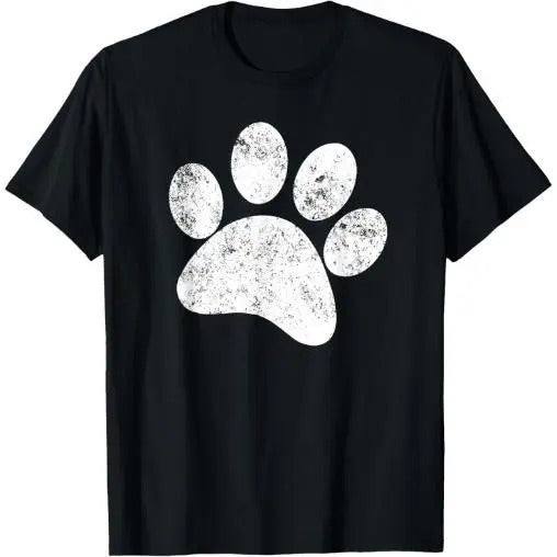 Dog Paw Print Shirt - Vintage Dog Paw T Shirt Made in USA Hoodie, Sweatshirt | HypeCrazeTee.com