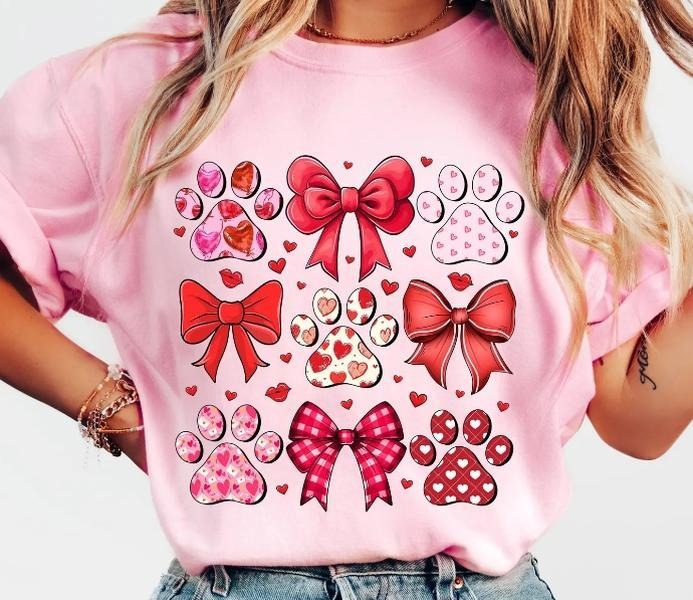 Dog Valentine Coquette DTF Transfers - THIS IS NOT A SHIRT Hoodie, Sweatshirt | HypeCrazeTee.com