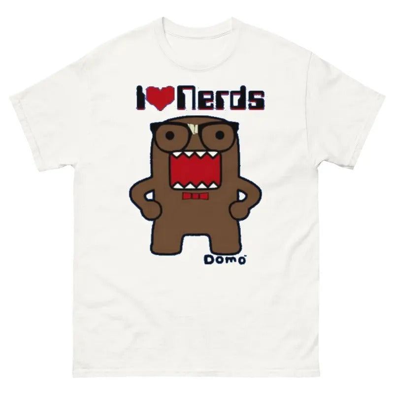 Domo "I Love Nerds" Grunge Emo Scene Y2k Amity Affliction T-Shirts, Hoodie, Sweatshirt