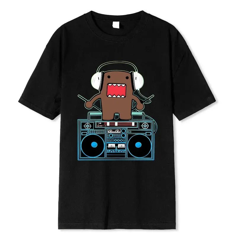 Domo Kun DJ Domo T Shirts Men Cotton Humorous T-Shirts Crewneck Tees Short Hoodie, Sweatshirt | HypeCrazeTee.com