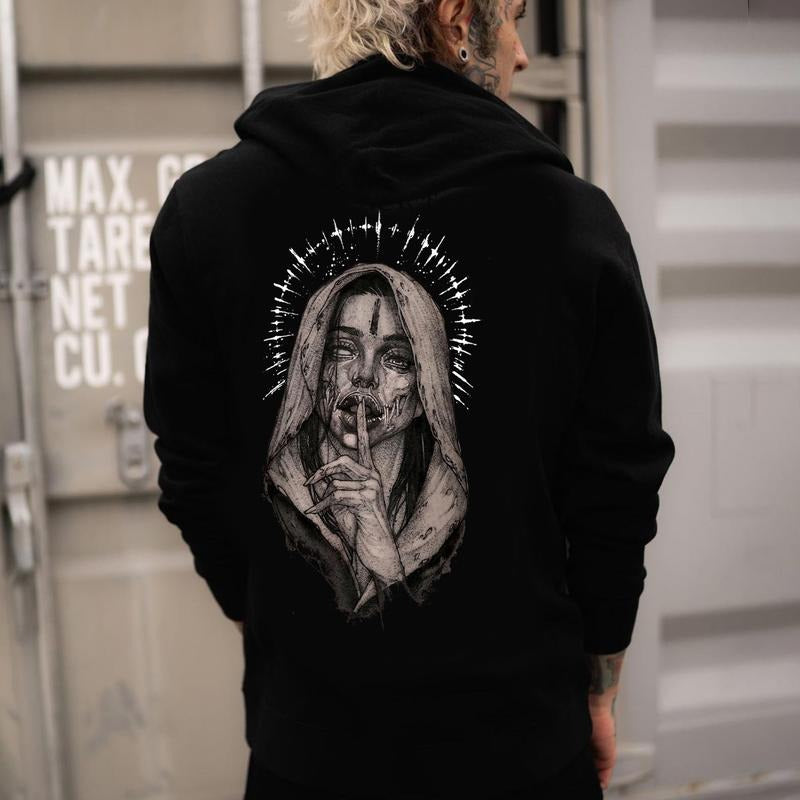 Don't Speak Printed Men's Hoodie, Sweatshirt, Comfort Errands, Classic Cotton Fabric Menswear, Women's Clothing,...