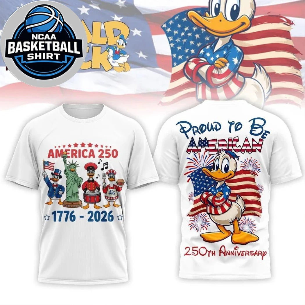 Donald Duck 250 Years of Freedom US Two Sided Shirt