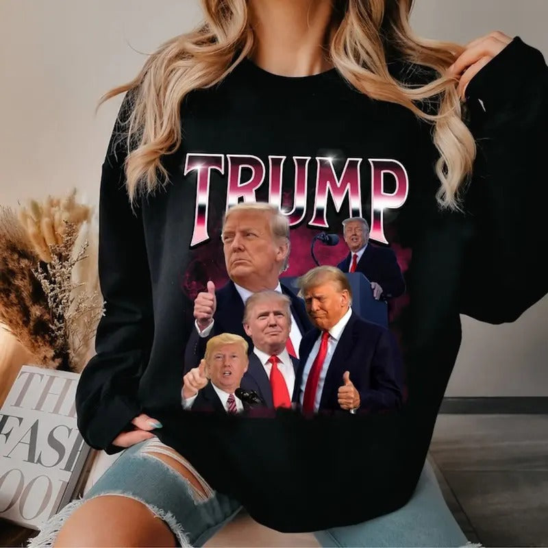 Donald Trump Sweatshirt President 45 47 Election Shirt Sweatshirt Hoodie | HypeCrazeTee.com