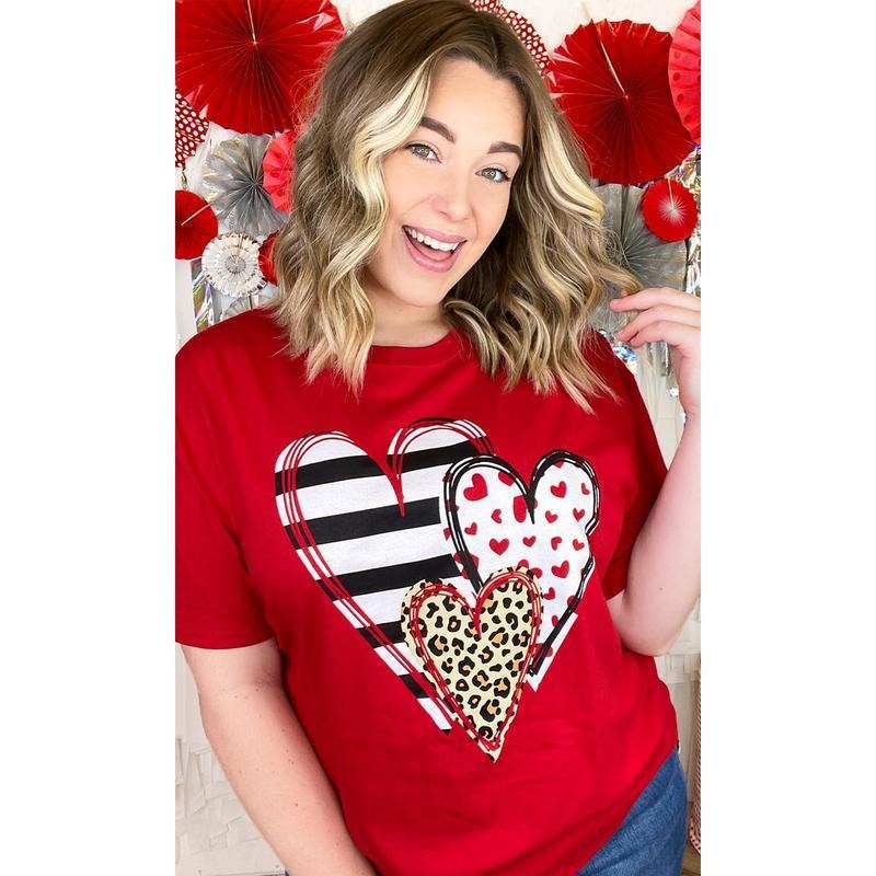 Doodle Hearts Valentine Shirt, Valentine day Sweatshirt, Hearts Shirt, For Women, For Men Hoodie | HypeCrazeTee.com