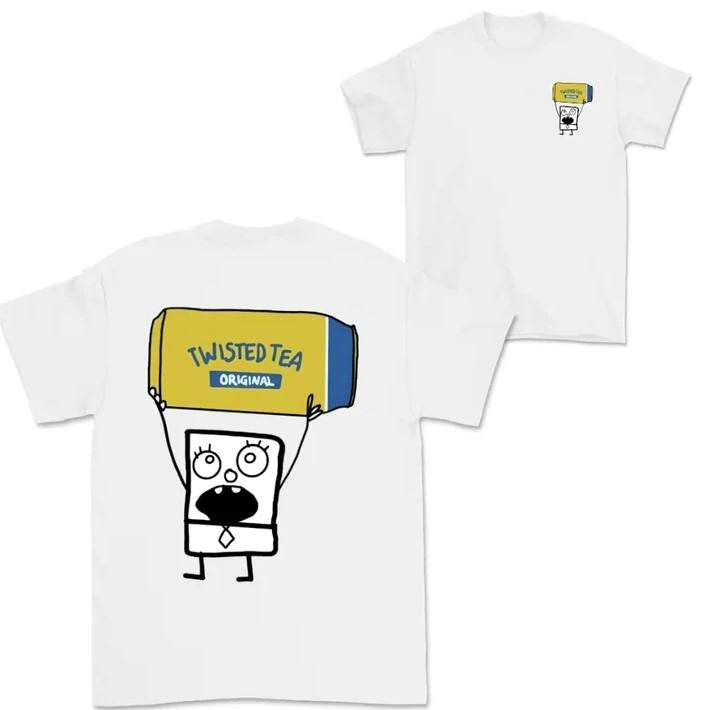 Doodlebob Twisted Tea T-Shirt Funny Beer Tee for Men & Women Hoodie, Sweatshirt | HypeCrazeTee.com