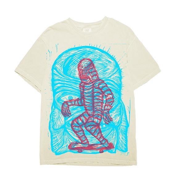 Double Creature  Hand printed  T Shirt Menswear Hoodie, Sweatshirt | HypeCrazeTee.com
