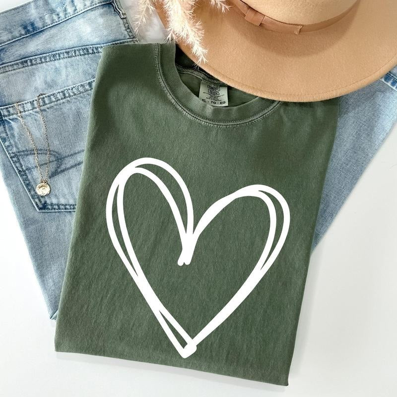 Double Heart, St Patrick's Day Comfort Colors Tshirt, Women's Crew Neck, Crewneck Hoodie, Sweatshirt | HypeCrazeTee.com