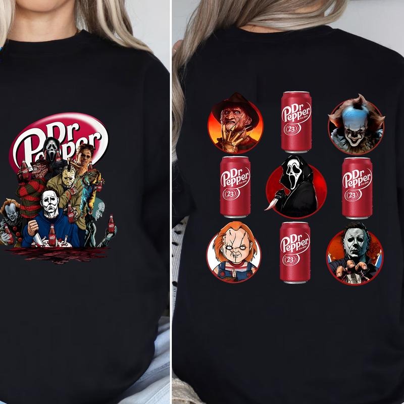 Dr Pepper Hallowen Coke Sweatshirt, Dr Pepper horror Halloween Shirt, Dr Pepper Shirt, Hallowen Party Pepper Shirt,...