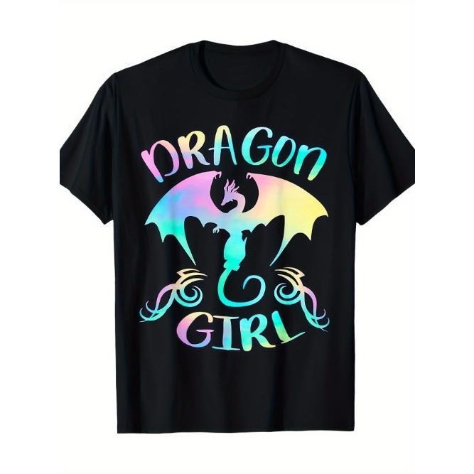 Dragon Girl Just A Girl Who Loves Dragons Lover Themed T-Shirt Made in USA Hoodie, Sweatshirt | HypeCrazeTee.com