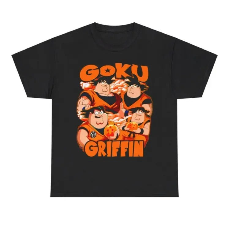 Dragonball Z Goku Anime Griffin Funny Meme Genz Dank Retro Shirt Menswear Top Streetwear Tropical T-Shirts, Hoodie, Sweatshirt