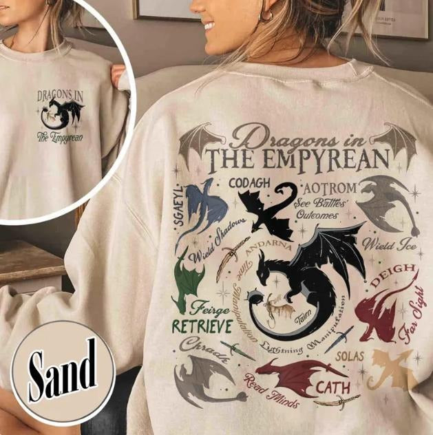 Dragons Fourth Wing Dragon Empyrean Shirt Violet Sorrengail Tairn Shirt Tairn &Andarna Shirt Basgiath War College Shirt T-Shirts, Hoodie, Sweatshirt
