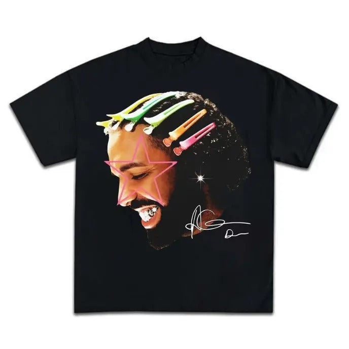 Drake Big Face Vibrant Graphic T-Shirt Hoodie, Sweatshirt | HypeCrazeTee.com