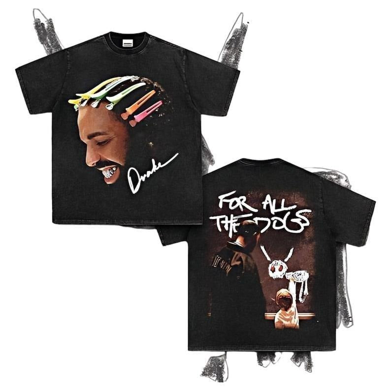 Drake For All The Dogs T-Shirt , Graphic Tee Iconic Style for Rap Fans Hoodie, Sweatshirt | HypeCrazeTee.com