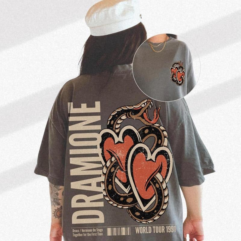 Dramione Tee UNISEX Comfort Colors Manacled Shirt Dracotok Hermione Tee Oversized T Shirt Potter Fanfic T Dramione Merch...