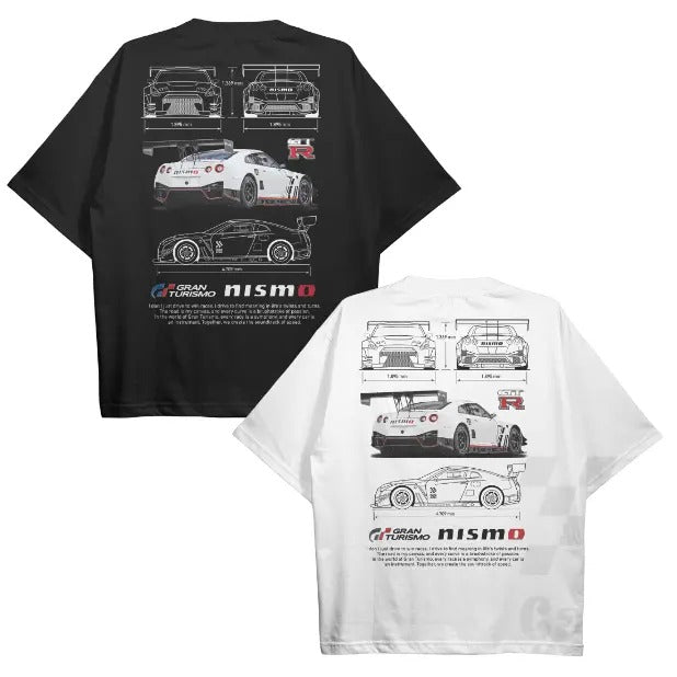 Drive in Style: Car-Themed T-Shirts, Gran Turismo GTR Nismo T-Shirt, Gran Turismo GTR Nismo Technical Specs T-Shirt,...