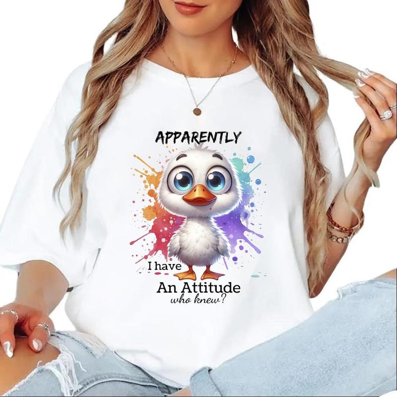 Duck Apparently I have Attitude Unisex T-shirt, Funny Duck Farm Bird Sweatshirt Hoodie | HypeCrazeTee.com