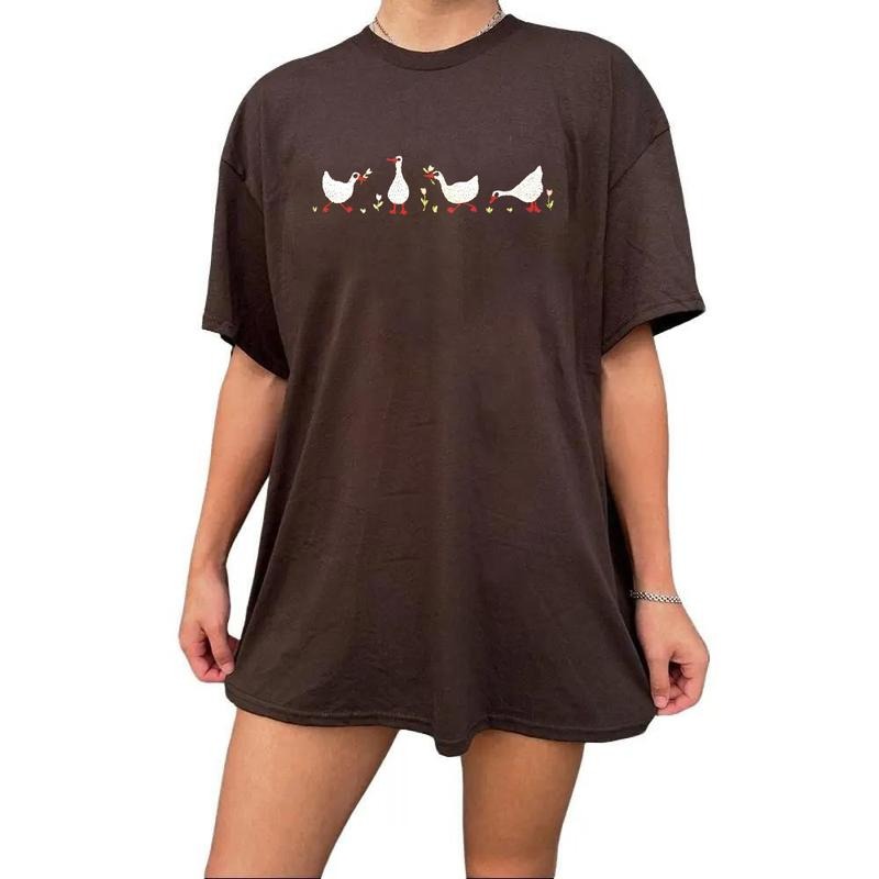 Duck Duck Shirt Ducks Flowers Hunting Season 2025 Cotton Womenswear T-Shirts, Hoodie, Sweatshirt