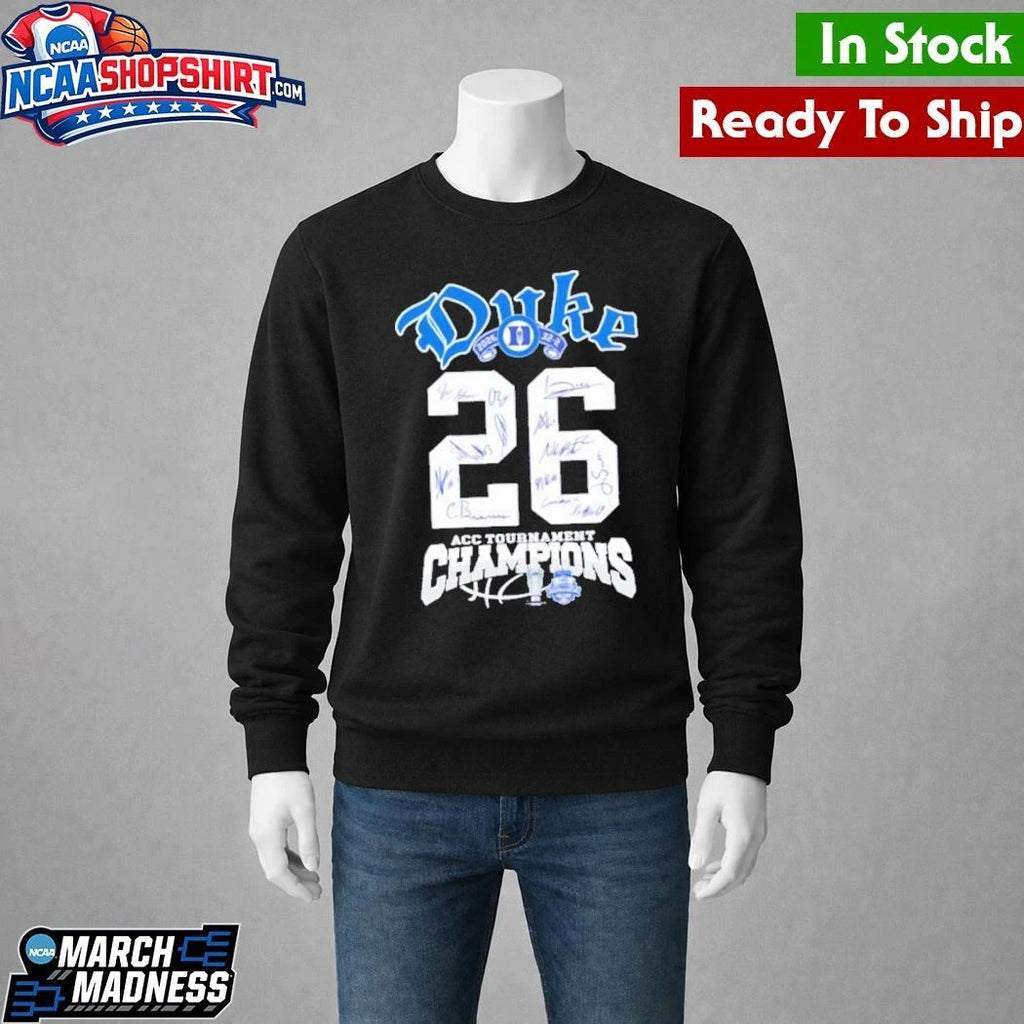 Duke 2026 Acc Tournament Champions Shirt