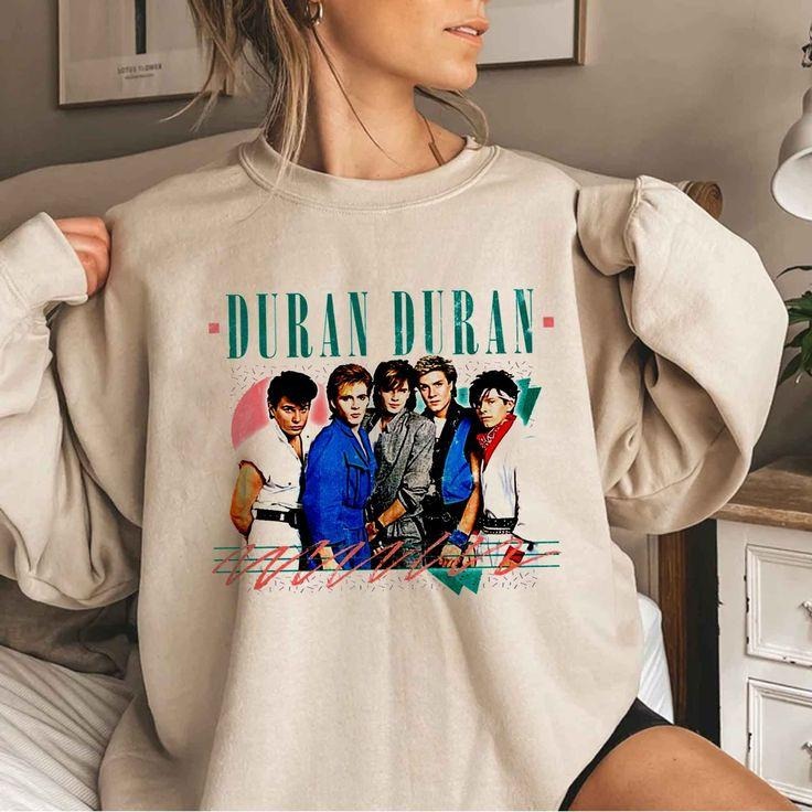 Duran Duran Tour Sweatshirt, 80s Pop Rock Tribute Edition T-Shirts, Hoodie | HypeCrazeTee.com