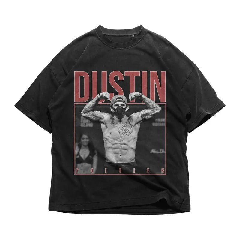 Dustin Poirier Shirt American Fighter Tshirt Jiu Jitsu Boxing Champion Fans Tshirt Bootleg Vintage Retro 90s Graphic Tee...