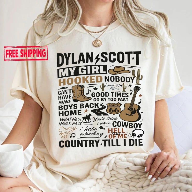 Dylann Sc0tt Shirt, Country Till I Die Tee, Shirt Music Tour Tee Fan Graphic T-Shirt Hoodie, Sweatshirt | HypeCrazeTee.com