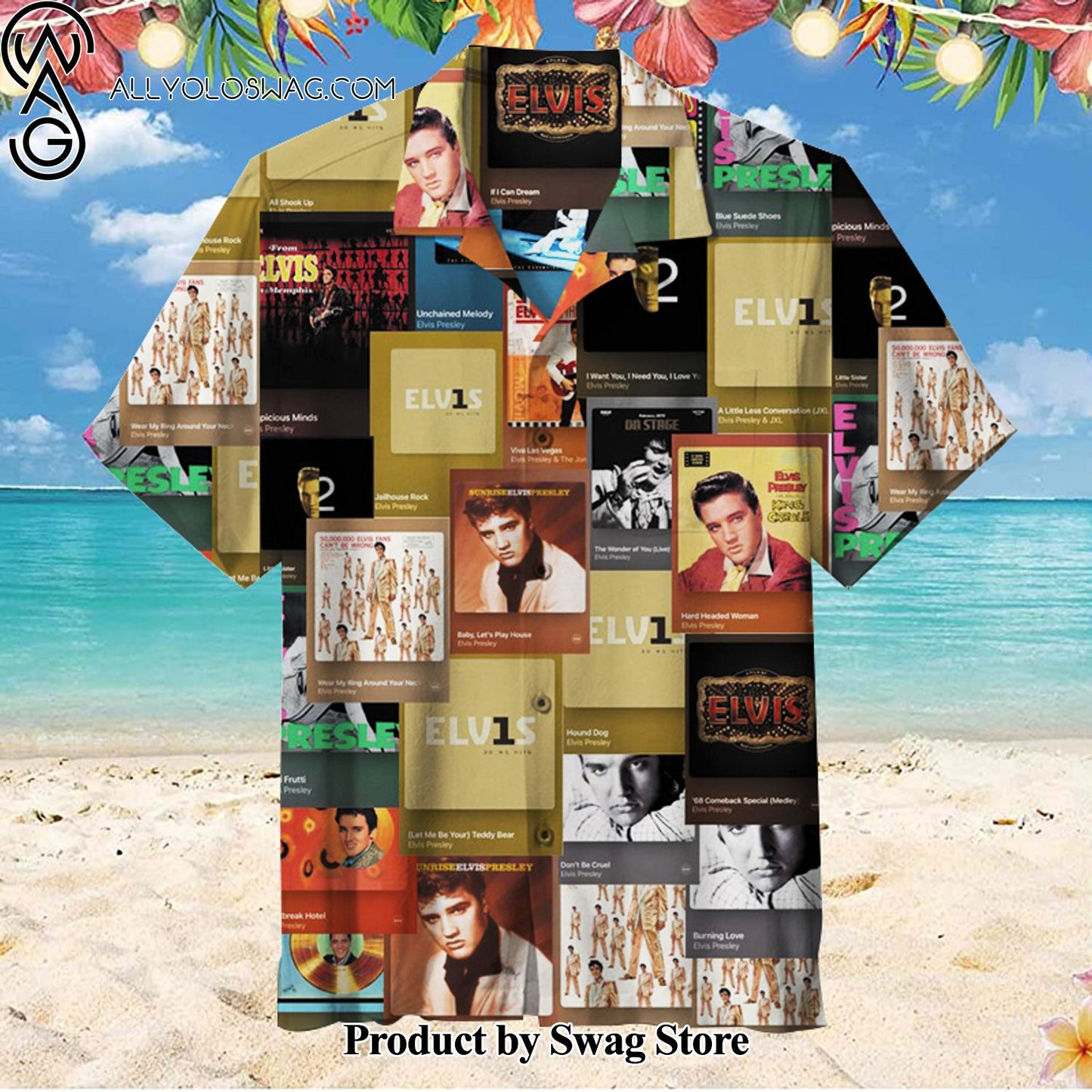 ELVIS PRESLEY Nostalgic 90s Hawaiian Shirt