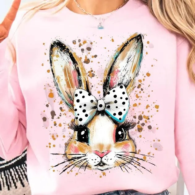 Easter Airbrush Bunny DTF Transfers - THIS IS NOT A SHIRT Hoodie, Sweatshirt | HypeCrazeTee.com