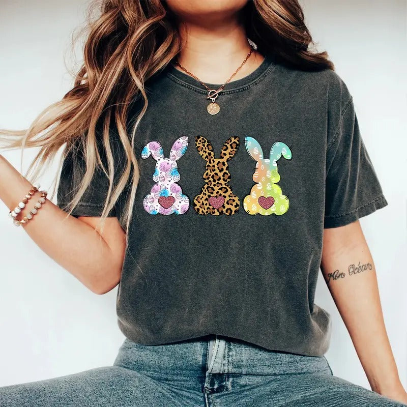 Easter Bunny Shirt - Cute Rabbit Design T-Shirt - Spring Celebration Tee for Easter Hoodie, Sweatshirt | HypeCrazeTee.com