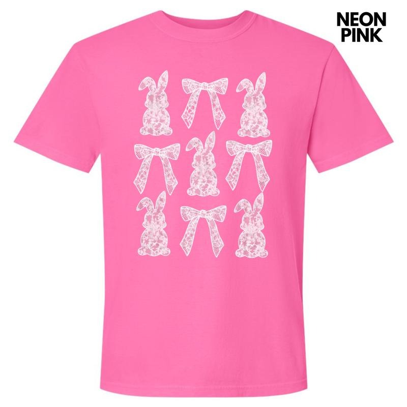Easter Lace Coquette Comfort Colors T-Shirt Hoodie, Sweatshirt | HypeCrazeTee.com
