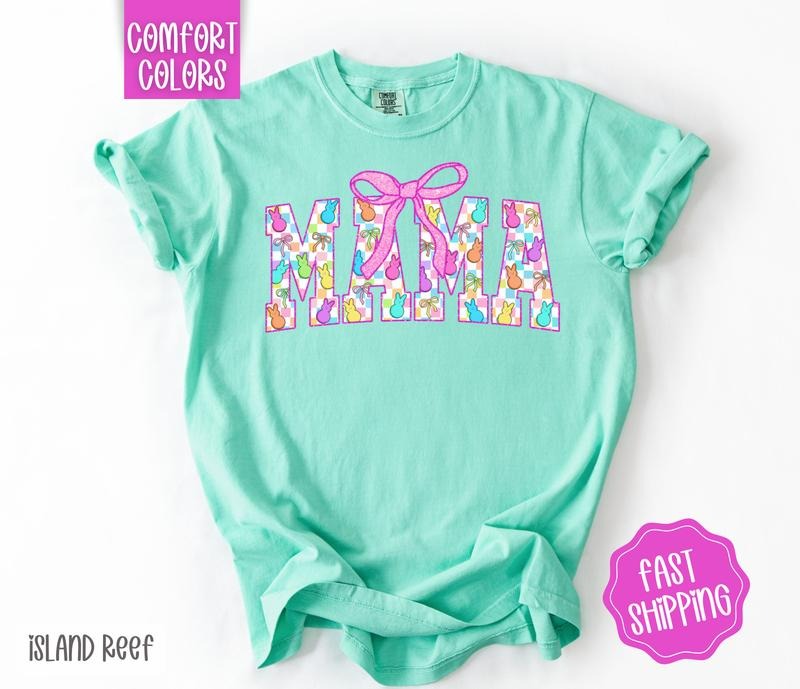 Easter Peep Mama Shirt Comfort Colors, Easter Tshirt, Trendy Mom Tee, Gift for Her Hoodie, Sweatshirt | HypeCrazeTee.com